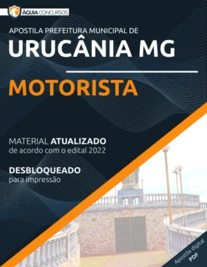 Apostila Motorista Concurso Pref Urucânia MG 2022