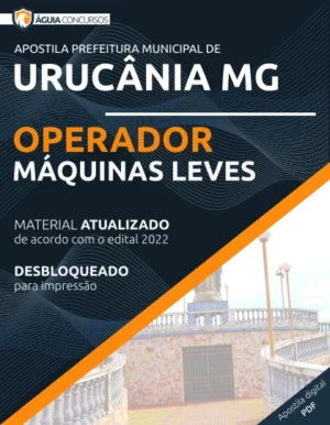 Apostila Operador Máquinas Leves Pref Urucânia MG 2022