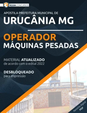 Apostila Operador Máquinas Pesadas Pref Urucânia MG 2022