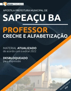 Apostila Professor Creche Alfabetização Pref Sapeaçu BA 2022