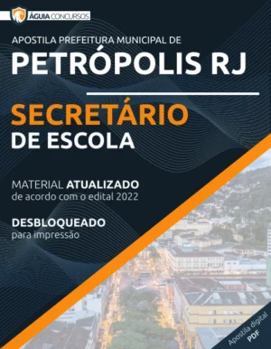 Apostila Secretário de Escola Concurso Pref Petrópolis RJ 2022