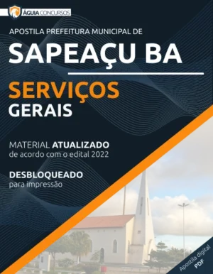 Apostila Serviços Gerais Concurso Pref Sapeaçu BA 2022