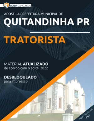 Apostila Tratorista Concurso Pref Quitandinha PR 2022