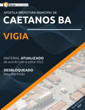 Apostila Vigia Concurso Pref Caetanos BA 2022