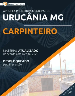 Apostila Carpinteiro Concurso Pref Urucânia MG 2022