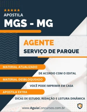 Apostila Concurso MGS MG 2022 Agente Serviço de Parque