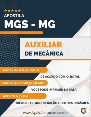 Apostila Concurso MGS MG 2022 Auxiliar de Mecânica