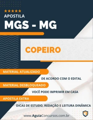 Apostila Concurso MGS MG 2022 Copeiro Garçom