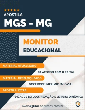 Apostila Concurso MGS MG 2022 Monitor Educacional