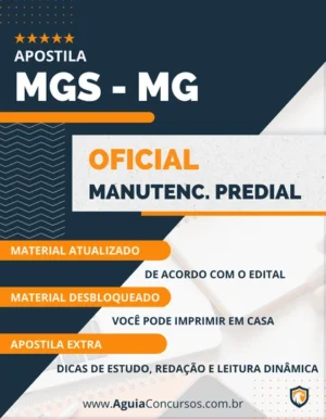 Apostila Concurso MGS MG 2022 Oficial Manutenção Predial