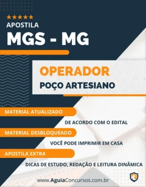 Apostila Concurso MGS MG 2022 Operador Poço Artesiano