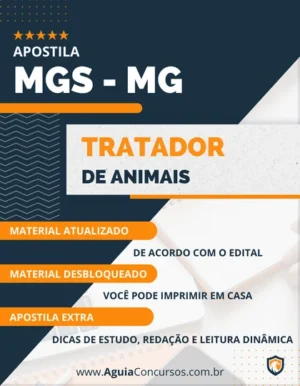 Apostila Concurso MGS MG 2022 Tratador de Animais