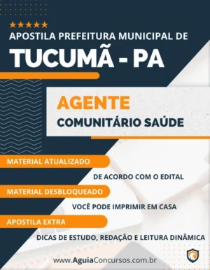 Apostila Pref Tucumã PA 2022 Agente Comunitário Saúde