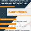 Apostila Pref Marechal Deodoro AL 2022 Carpinteiro