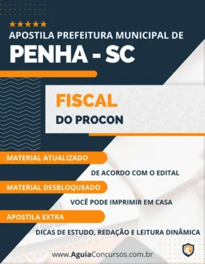 Apostila Pref Penha SC 2022 Fiscal do Procon