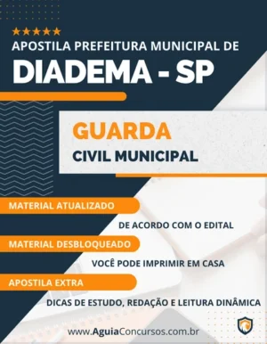 Apostila Pref Diadema SP 2022 Guarda Civil Municipal
