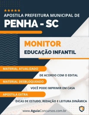 Apostila Pref Penha SC 2022 Monitor Educação Infantil