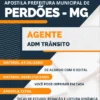 Apostila Agente Administrativo Trânsito Pref Perdões MG 2023