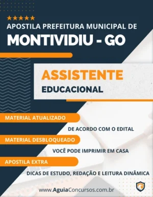 Apostila Pref Montividiu GO 2023 Assistente Educacional