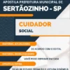 Apostila Cuidador Social Concurso Pref Sertãozinho SP 2023