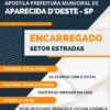 Apostila Pref Aparecida D'Oeste SP 2023 Encarregado Setor Estradas