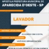 Apostila Pref Aparecida D'Oeste SP 2023 Lavador