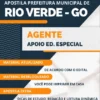 Apostila Agente Apoio Educação Especial Pref Rio Verde GO 2023