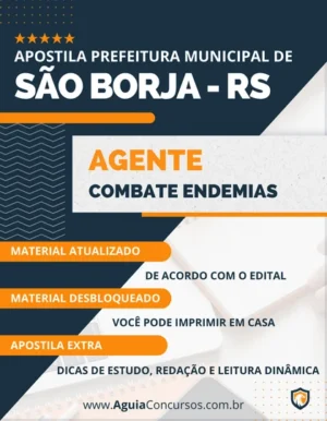 Apostila Agente Combate Endemias Pref São Borja RS 2023