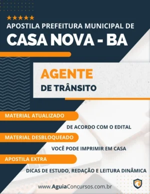 Apostila Agente de Trânsito Prefeitura Casa Nova BA 2023