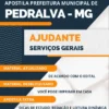 Apostila Ajudante Serviços Gerais Pref Pedralva MG 2023