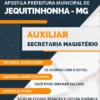 Apostila Auxiliar Secretaria Pref Jequitinhonha MG 2023