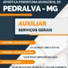 Apostila Auxiliar Serviços Gerais Pref Pedralva MG 2023