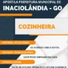 Apostila Cozinheira Prefeitura de Inaciolândia GO 2023