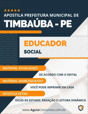 Apostila Educador Social Pref Timbaúba PE 2023