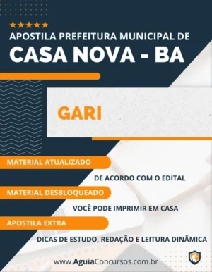 Apostila Gari Concurso Prefeitura Casa Nova BA 2023