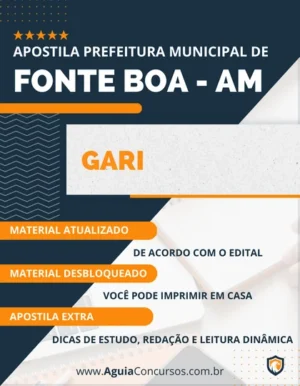 Apostila Gari Concurso Prefeitura Fonte Boa AM 2023