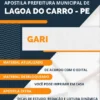 Apostila Gari Concurso Prefeitura Lagoa do Carro PE 2023