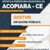 Apostila Gestor Saúde Pública Prefeitura de Acopiara CE 2023