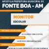 Apostila Monitor Escolar Prefeitura Fonte Boa AM 2023