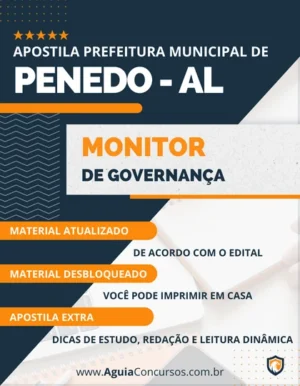 Apostila Monitor Governança Pref Penedo AL 2023