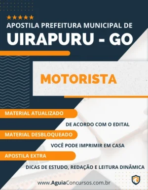 Apostila Motorista Concurso Prefeitura Uirapuru GO 2023