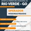 Apostila Operador Máquinas Pesadas Pref Rio Verde GO 2023