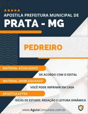 Apostila Pedreiro Concurso Prefeitura de Prata MG 2023