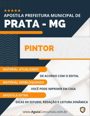 Apostila Pintor Concurso Prefeitura de Prata MG 2023