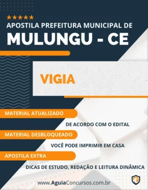 Apostila Vigia Concurso Prefeitura Mulungu CE 2023