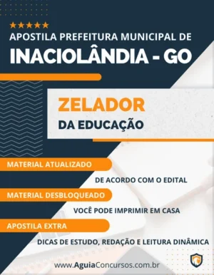 Apostila Zelador Educação Prefeitura de Inaciolândia GO 2023