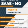 Apostila Agente Administrativo SAAE Unaí MG 2023