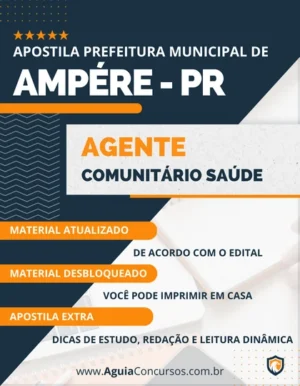 Apostila Agente Comunitário Saúde Pref Ampére PR 2023