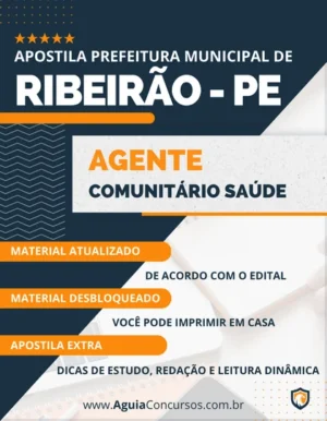 Apostila Agente Comunitário Saúde Pref Ribeirão PE 2023