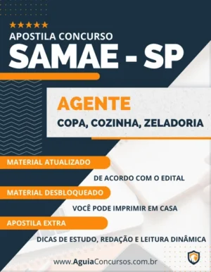 Apostila Agente Copa Cozinha Zeladoria SAMAE SP 2023